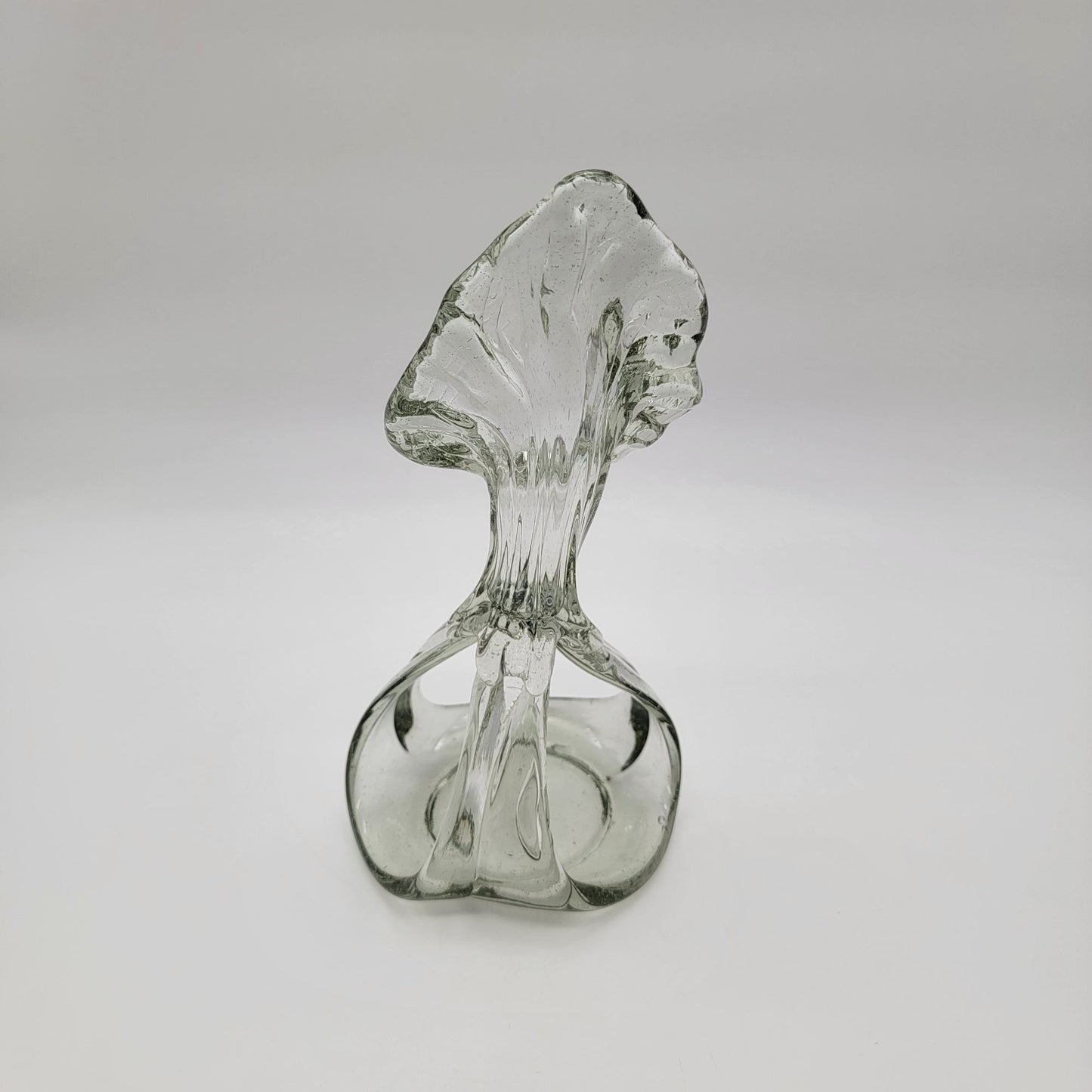 Hand-Blown Glass Jack-In-The-Pulpit Vase Candle Holder