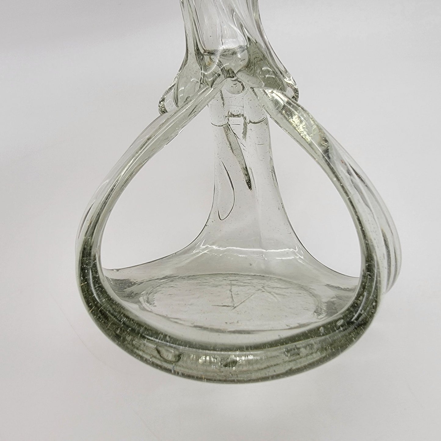 Hand-Blown Glass Jack-In-The-Pulpit Vase Candle Holder