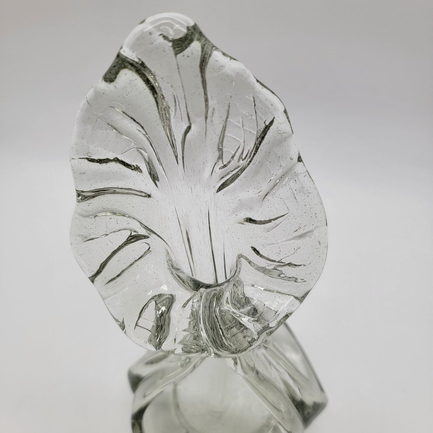 Hand-Blown Glass Jack-In-The-Pulpit Vase Candle Holder