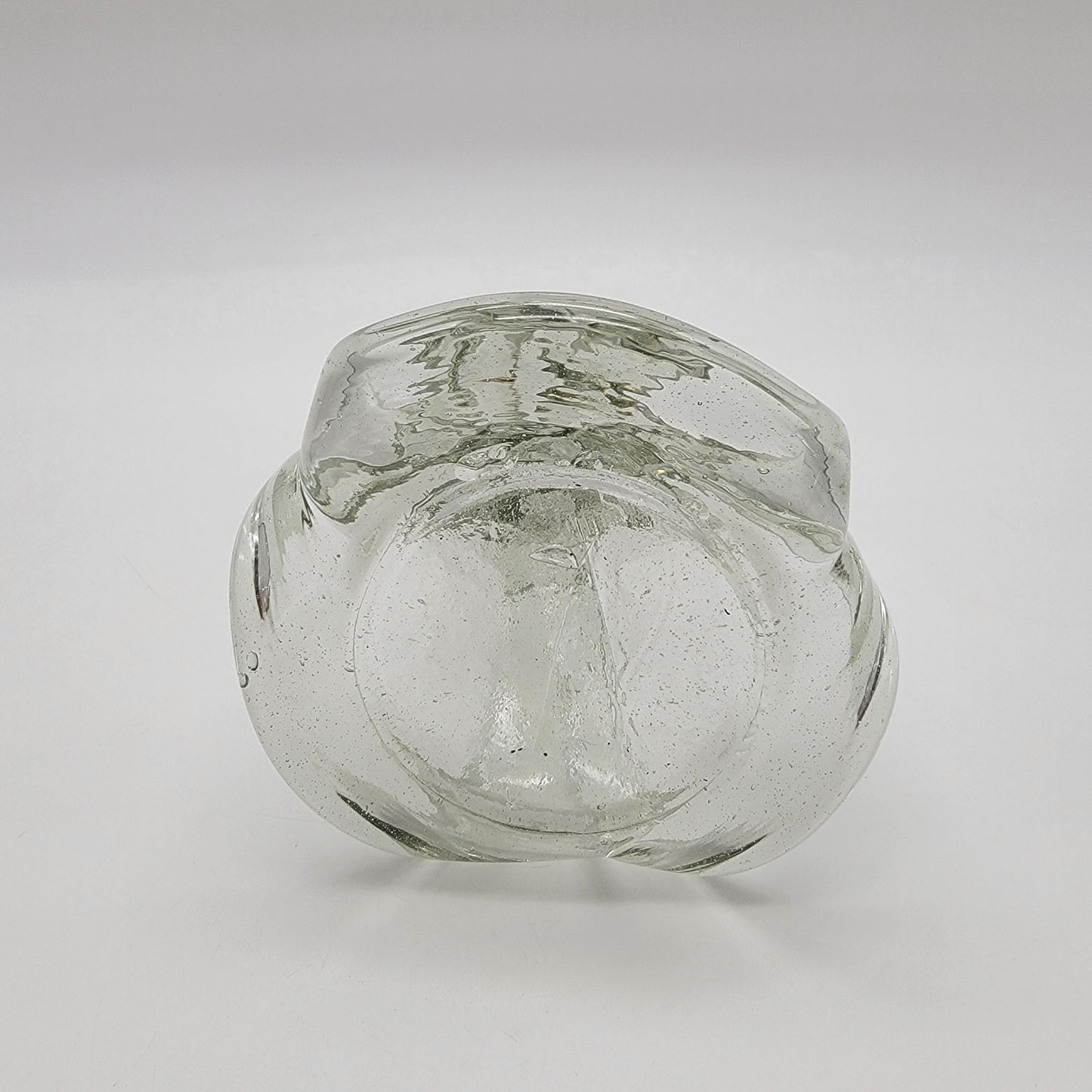 Hand-Blown Glass Jack-In-The-Pulpit Vase Candle Holder