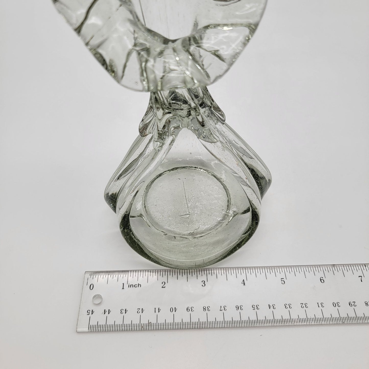 Hand-Blown Glass Jack-In-The-Pulpit Vase Candle Holder