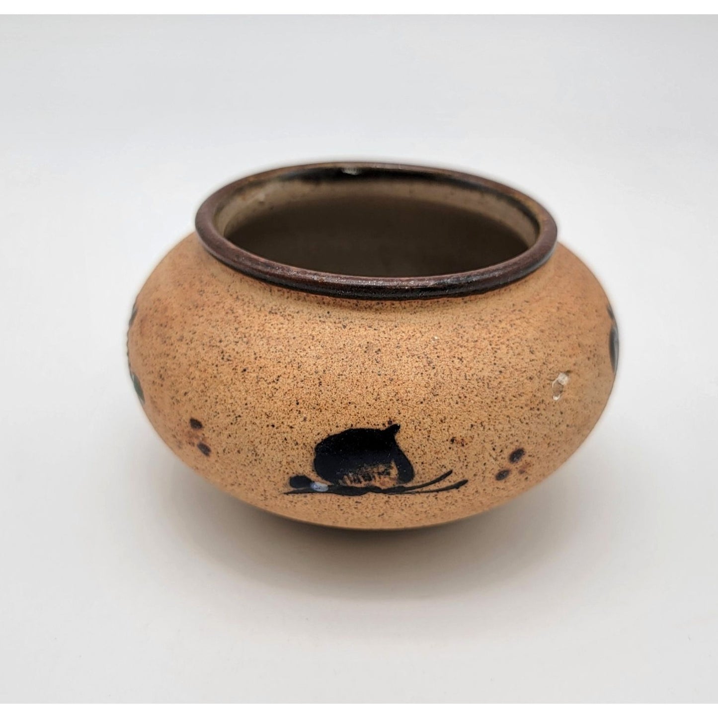 Vintage Tonala Pottery Vase Signed Metzi Mexico