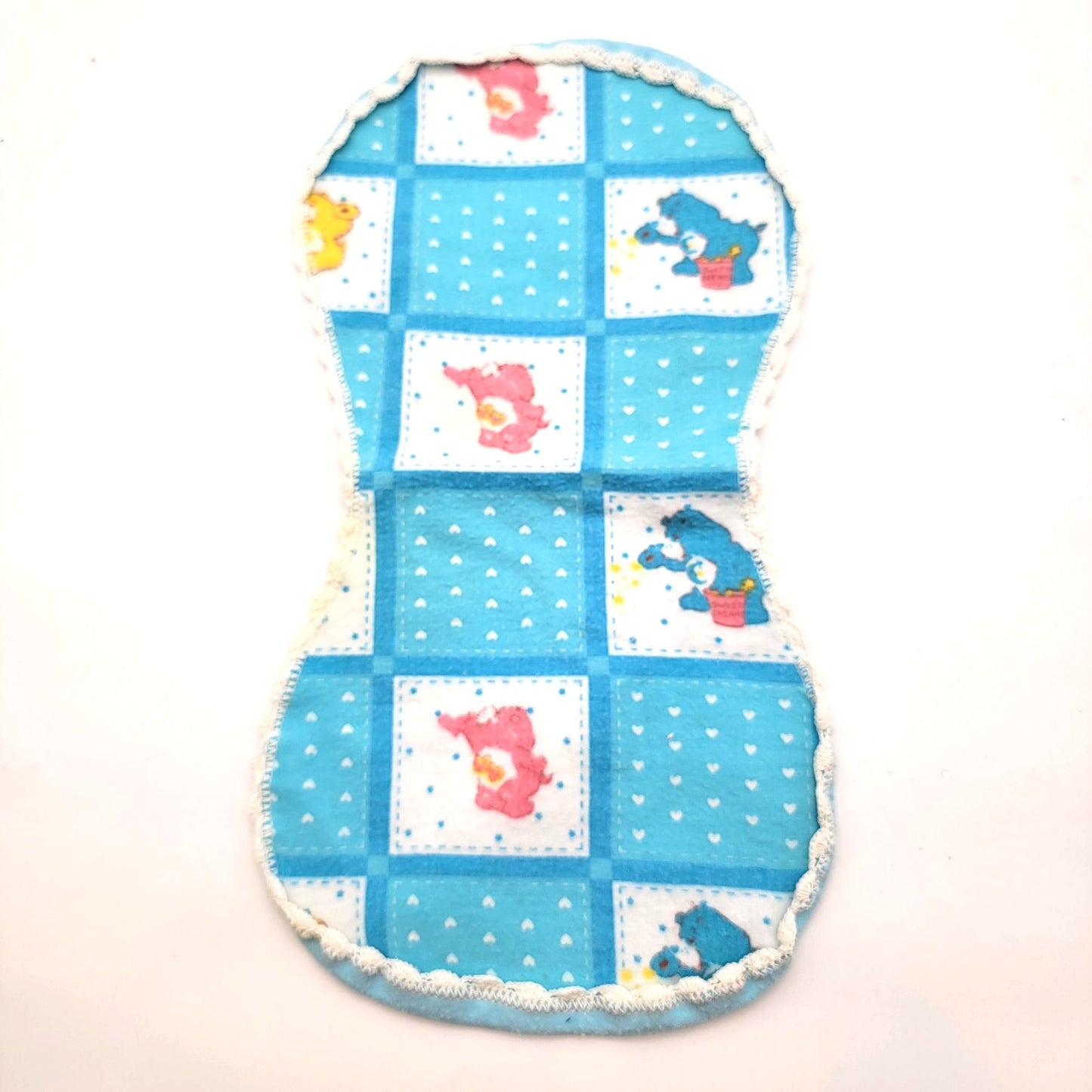 Vintage Handmade Care Bears Burp Cloth