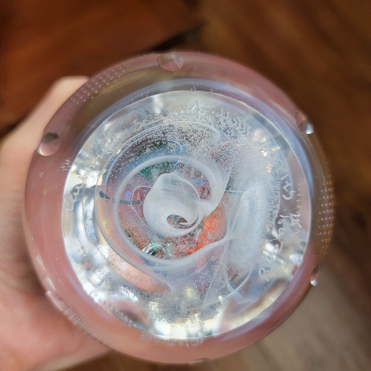 Caithness 2018 Limited Edition Holly & Berries Art Glass Paperweight