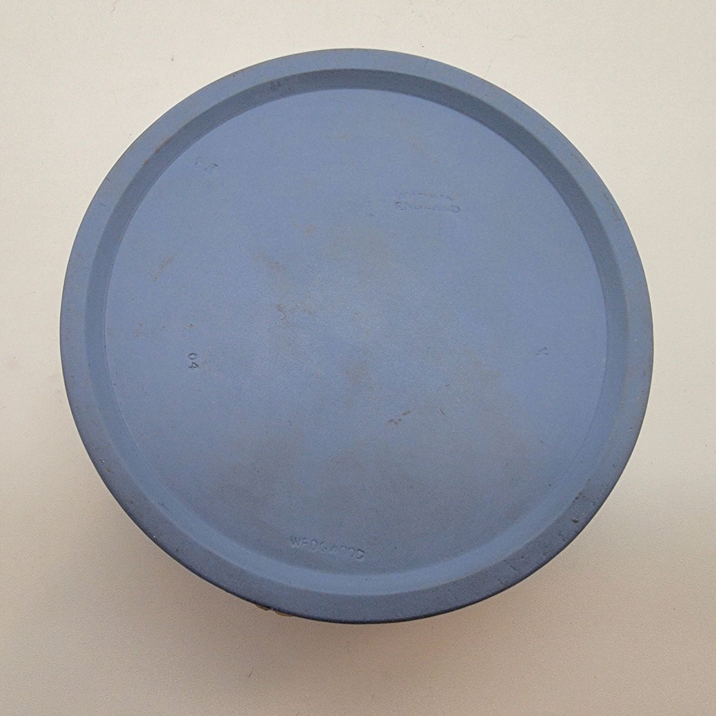 Vintage Wedgwood Blue Jasperware Grape Vine Trinket Jar