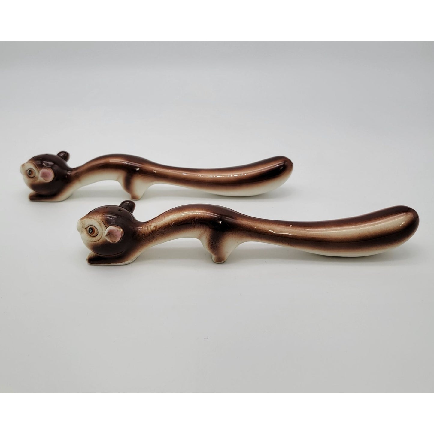 Vintage Long Boy Squirrel Salt & Pepper Shakers
