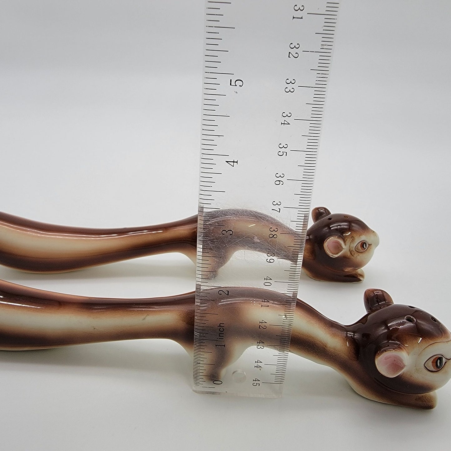 Vintage Long Boy Squirrel Salt & Pepper Shakers