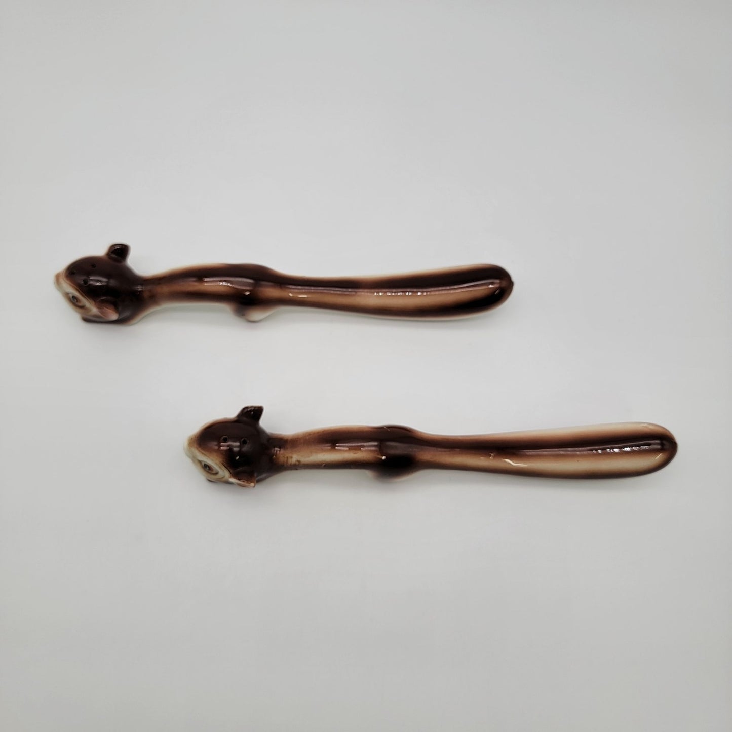Vintage Long Boy Squirrel Salt & Pepper Shakers