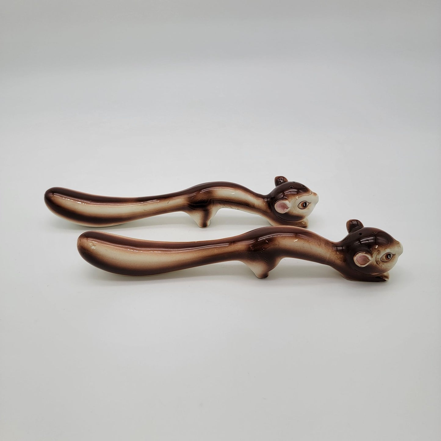 Vintage Long Boy Squirrel Salt & Pepper Shakers