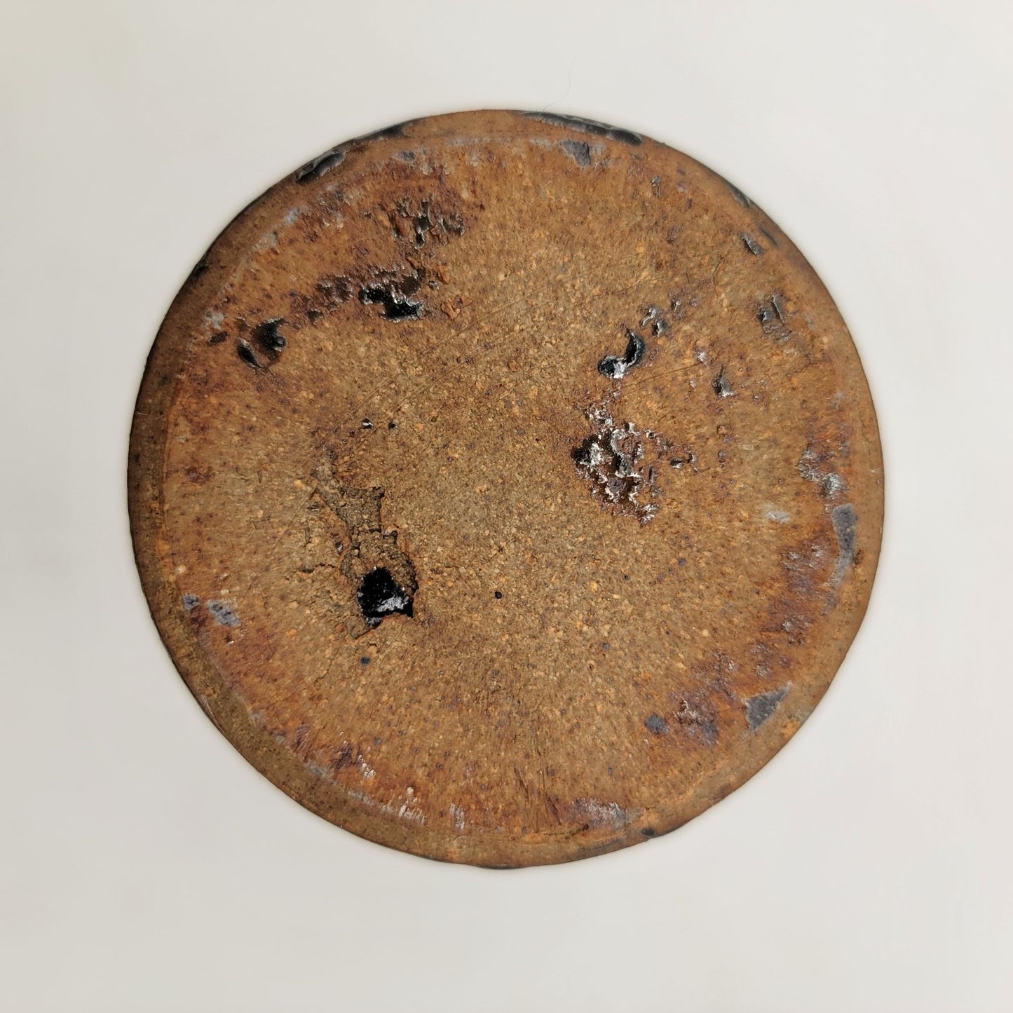 Blue & Black Drip Glaze Art Pottery Vase