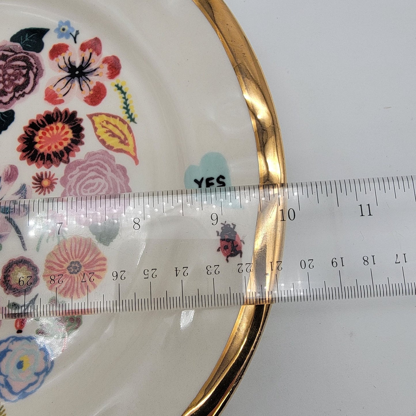 Anthropologie Nathalie Lete Forever Wedding Flower Plate Dish