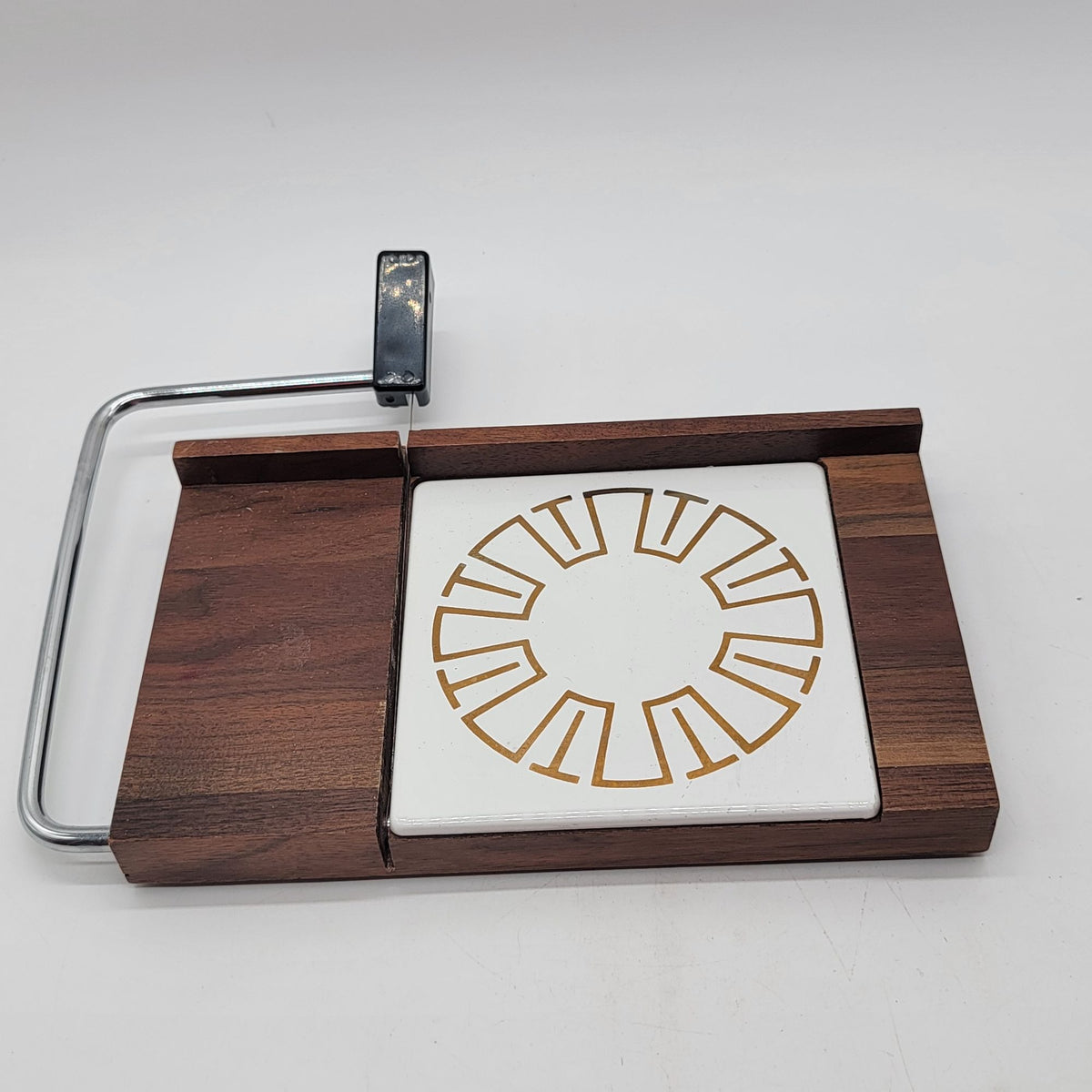 Mid Century Black Walnut Cheese Slicer