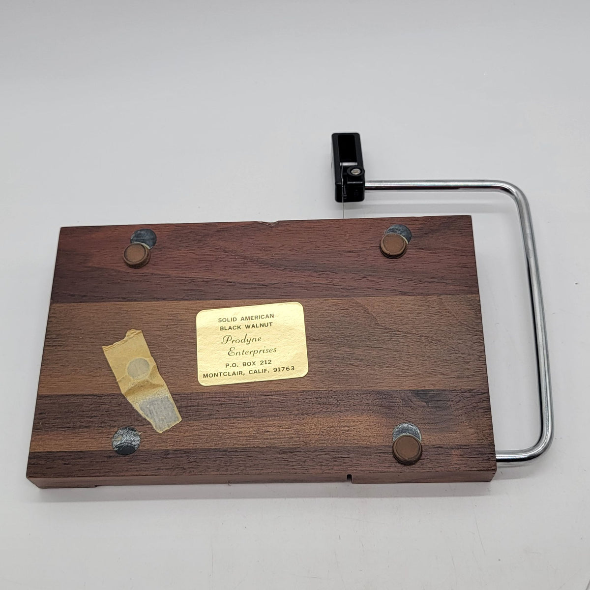 Mid Century Black Walnut Cheese Slicer