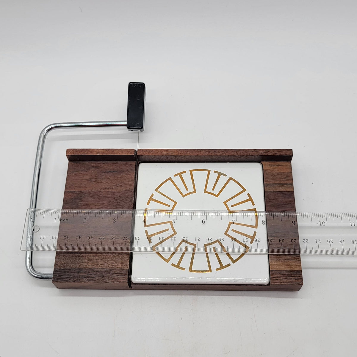 Mid Century Black Walnut Cheese Slicer