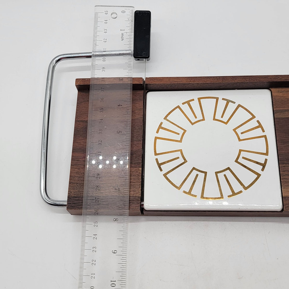 Mid Century Black Walnut Cheese Slicer
