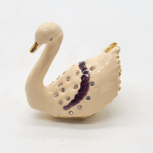 Objet D'Art Grace Swan Trinket Box Artform No. 08