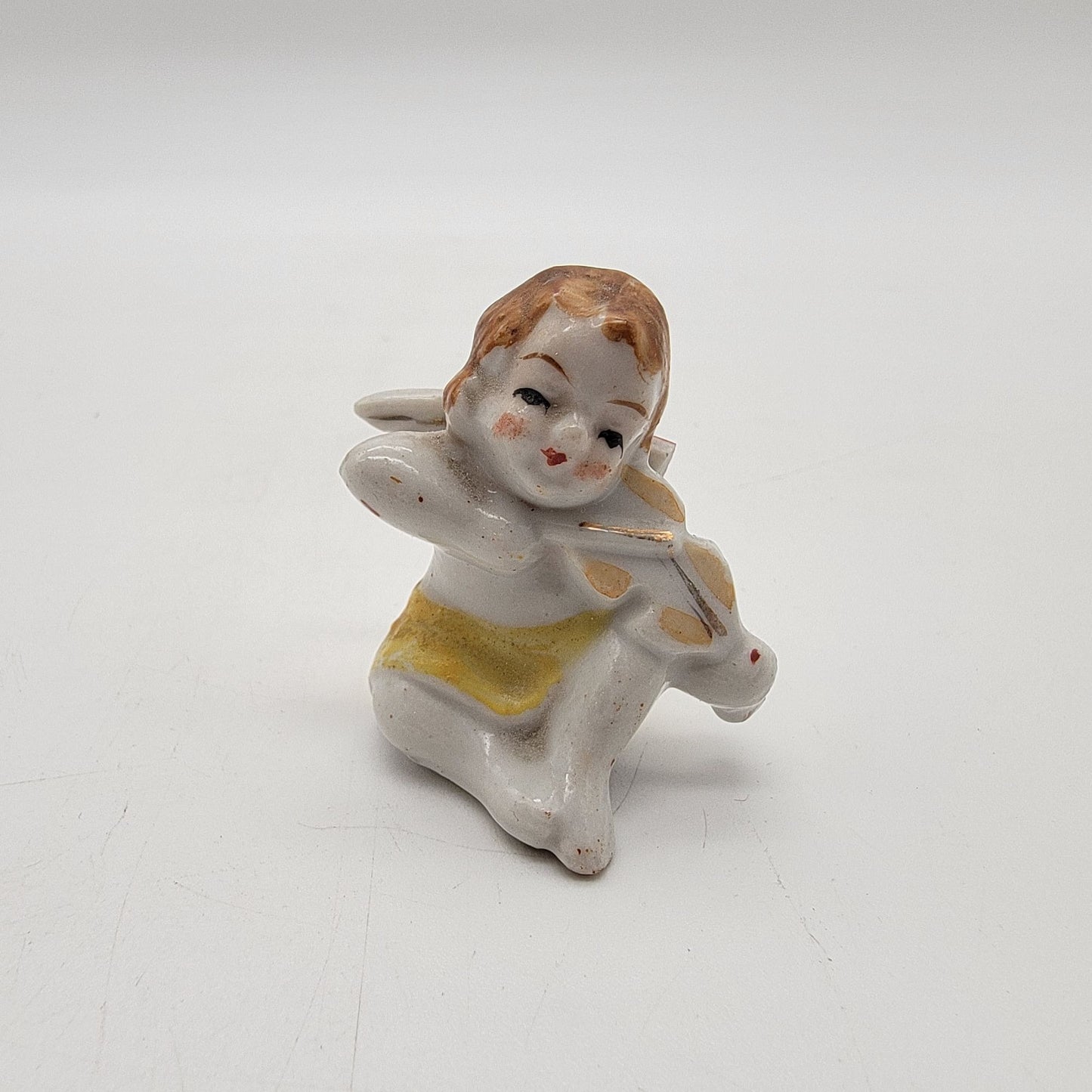 Pair of MIK Occupied Japan Porcelain Cherub Figurines - 1 As Found