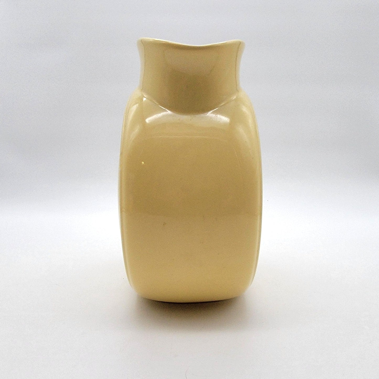 Vintage Yellow Fiesta Millennium II Disc Vase 0438