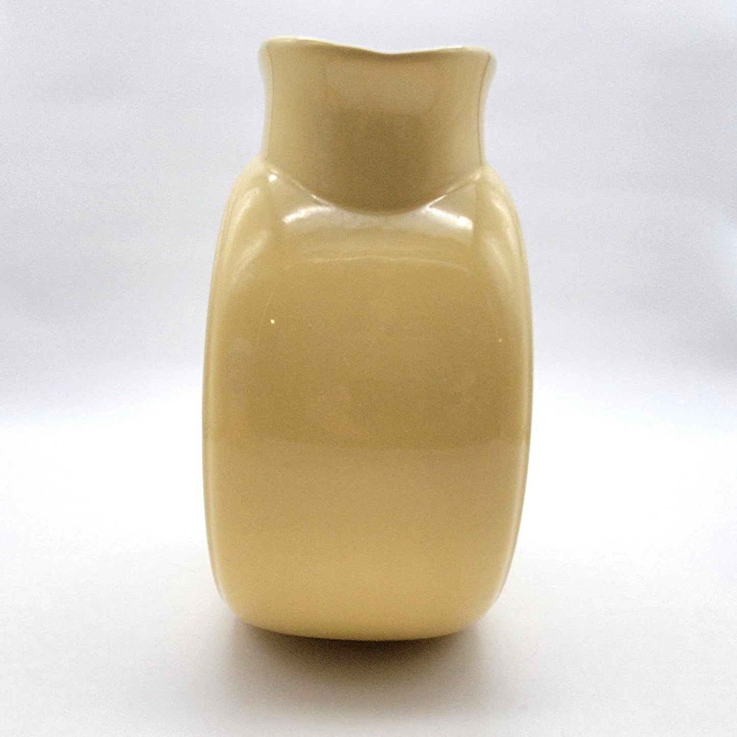 Vintage Yellow Fiesta Millennium II Disc Vase 0438
