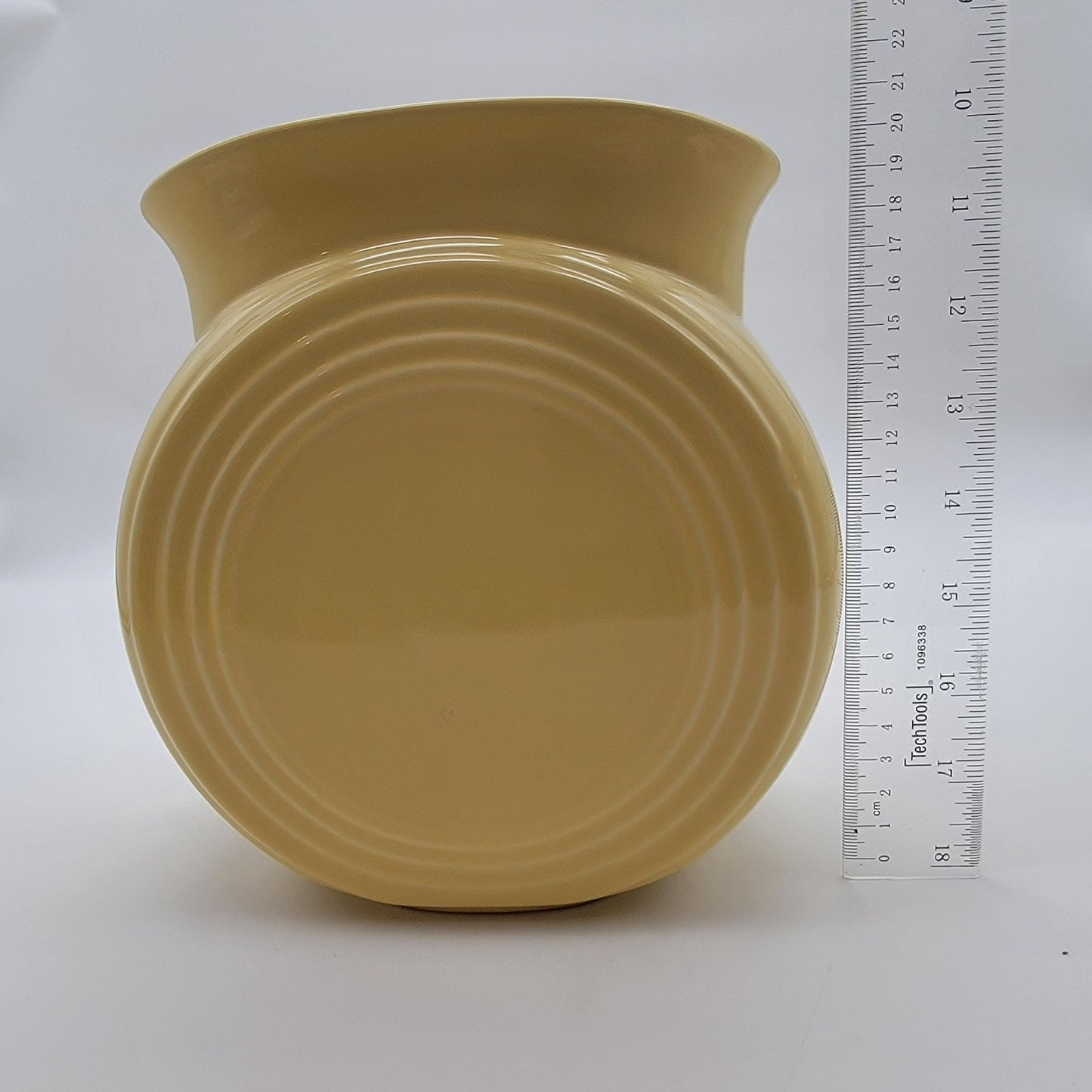 Vintage Yellow Fiesta Millennium II Disc Vase 0438