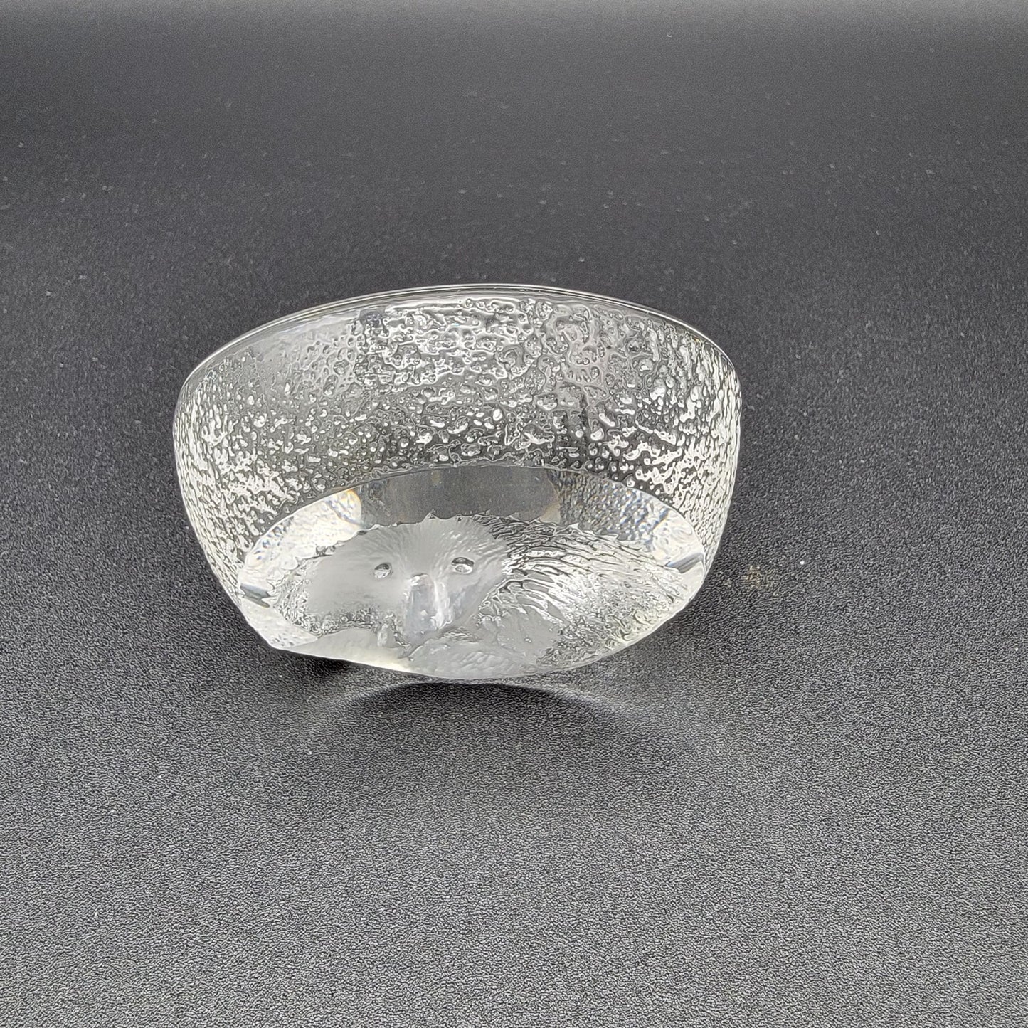 Mats Jonasson Crystal Hedgehog Paperweight MJ Sweden 2187