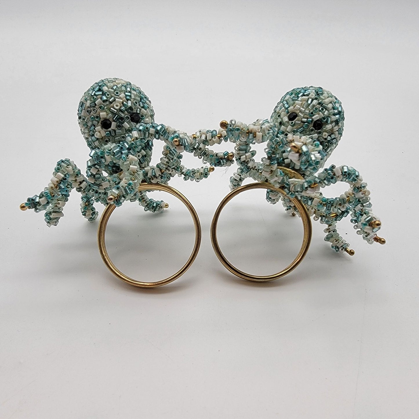 Pier 1 Imports Beaded Octopus Napkin Rings Set Of 2