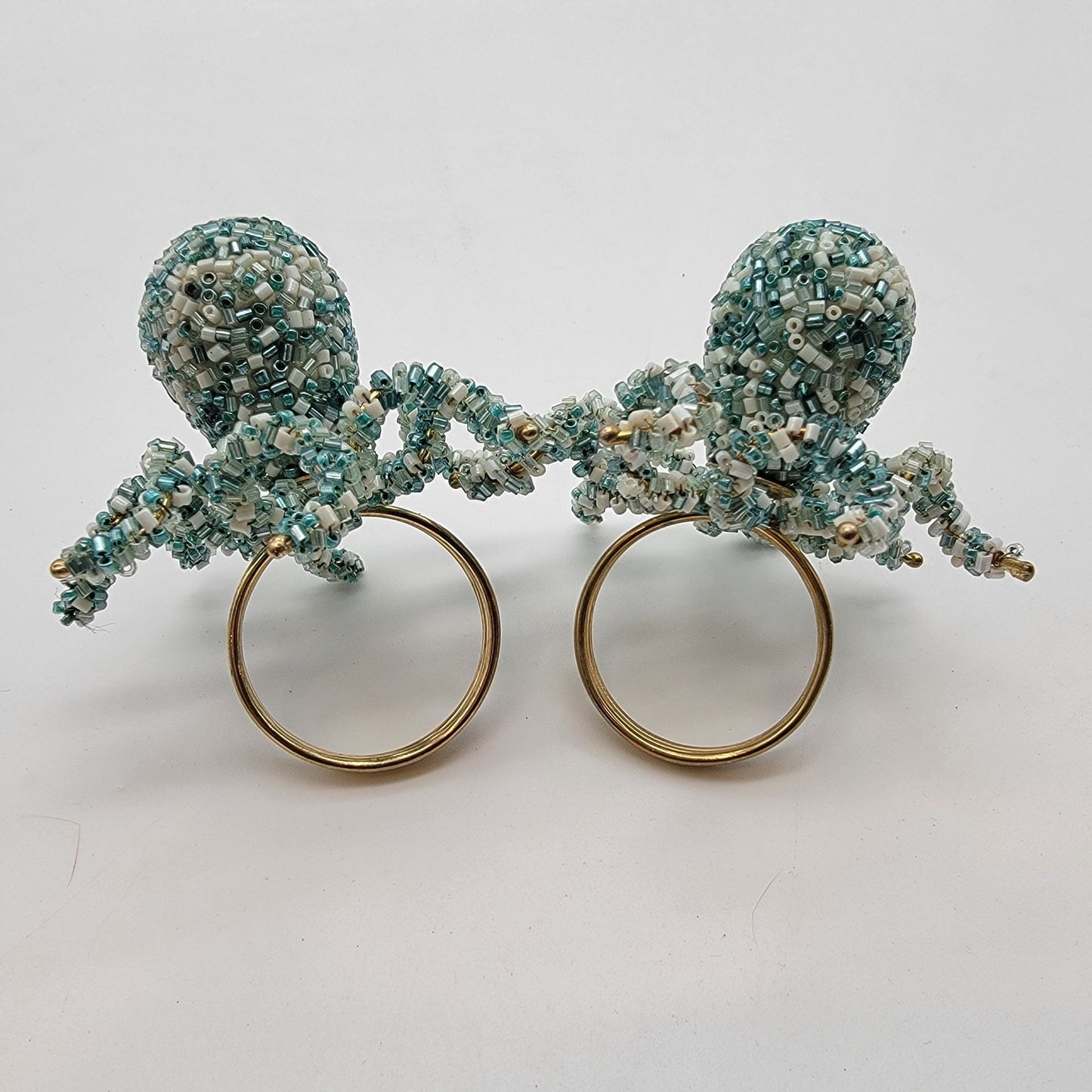 Pier 1 Imports Beaded Octopus Napkin Rings Set Of 2