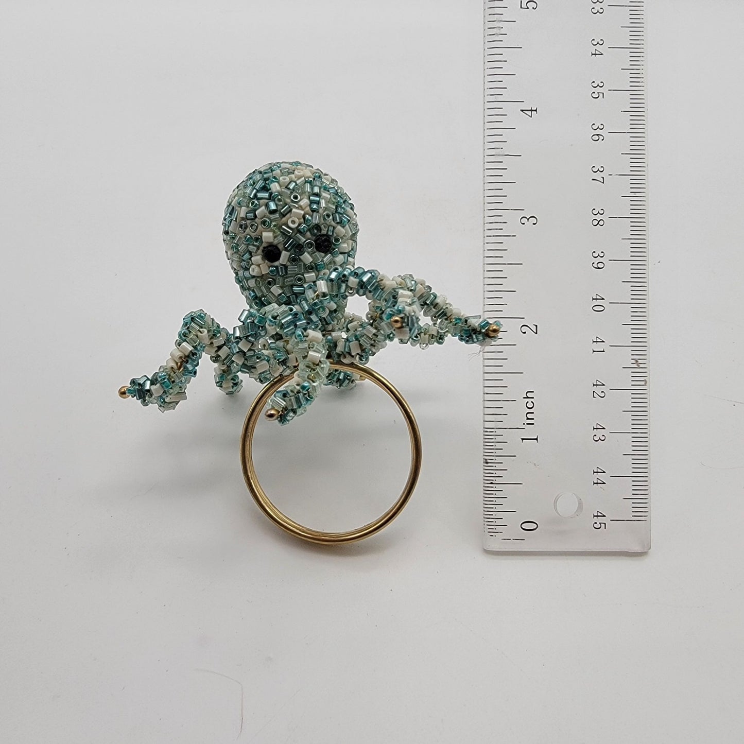 Pier 1 Imports Beaded Octopus Napkin Rings Set Of 2