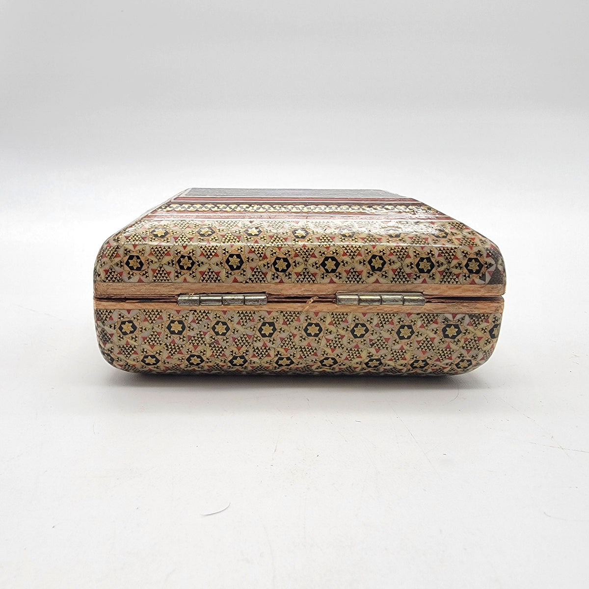 Mid-Century Persian Khatamkari Micro-Mosaic Marquetry Box