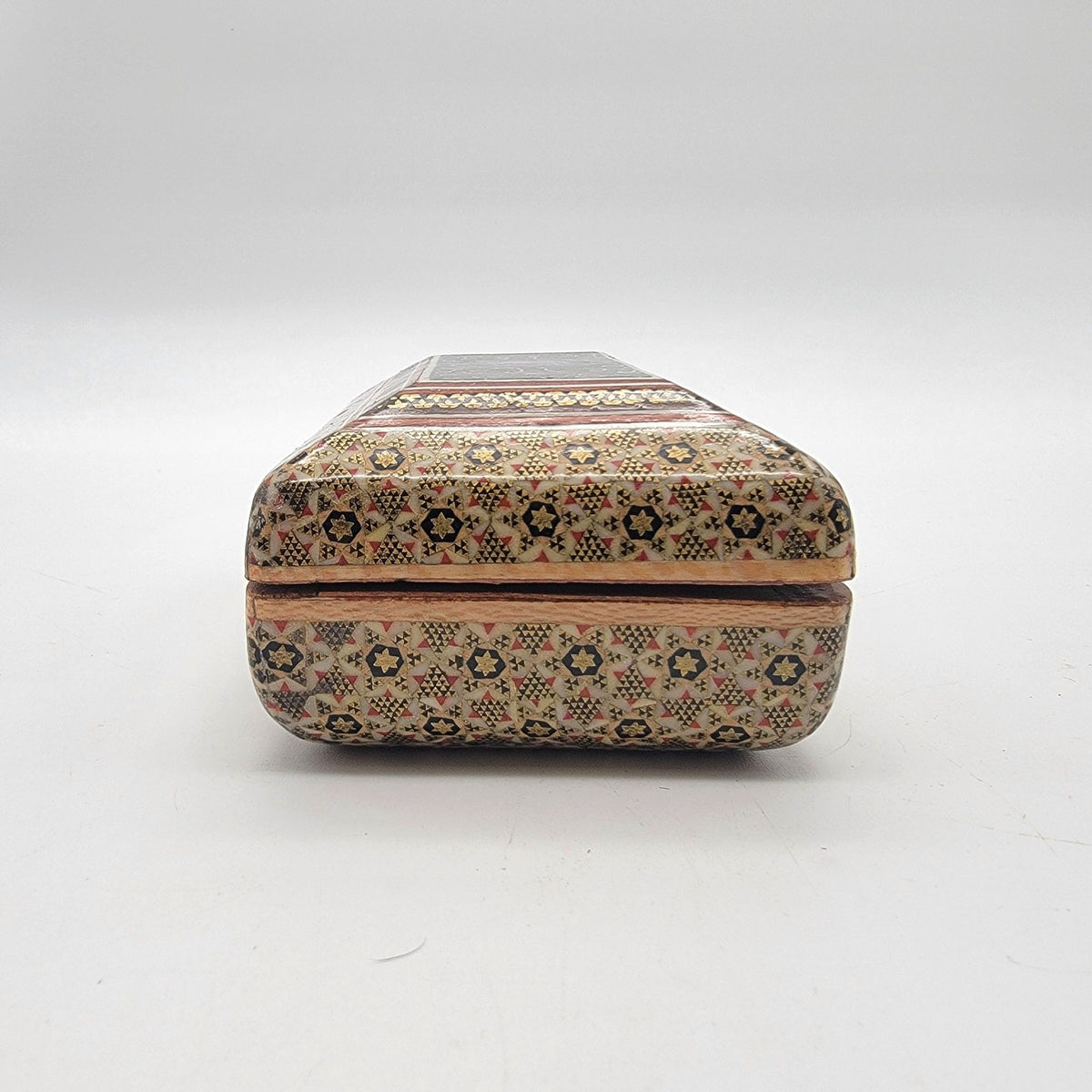 Mid-Century Persian Khatamkari Micro-Mosaic Marquetry Box