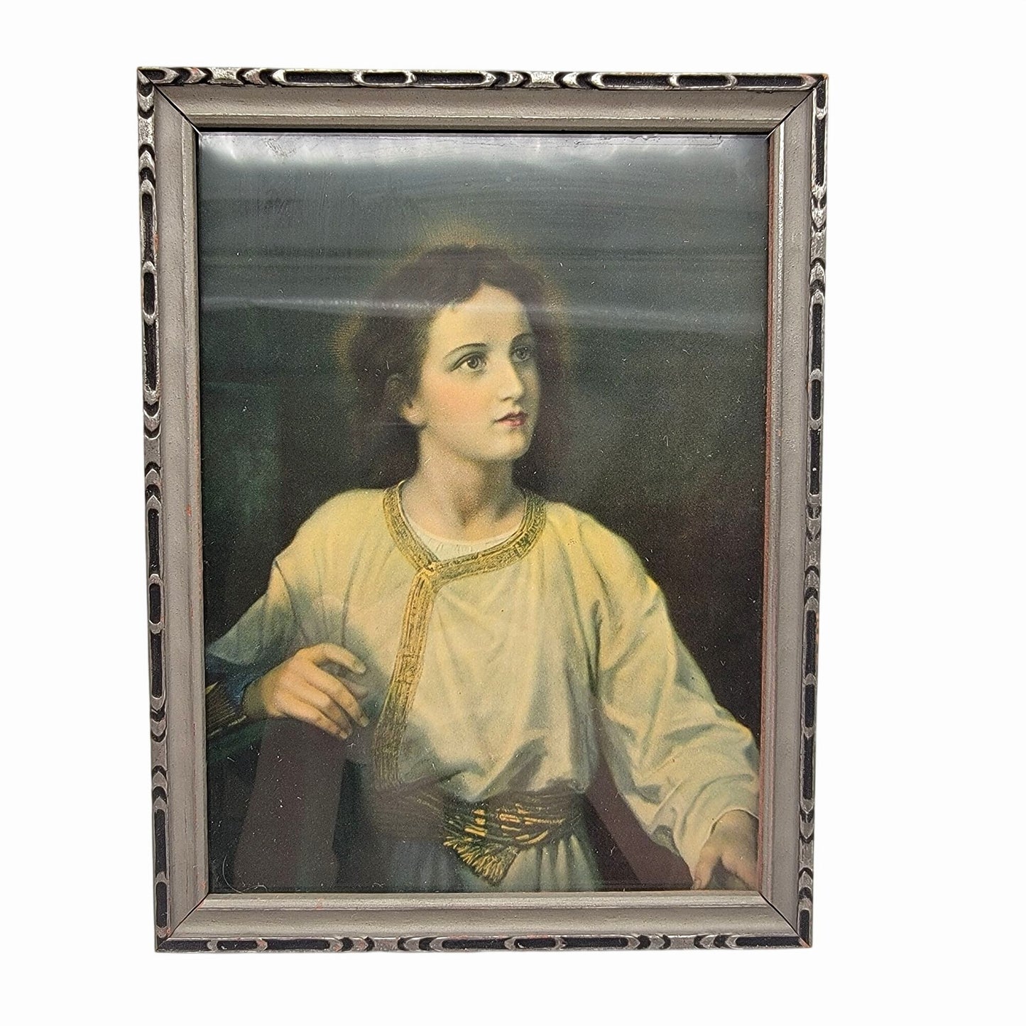 Vintage Heinrich Hofmann Christ At 12 Years Old Lithograph Print