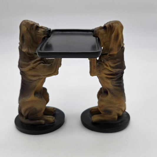 Sir Hawthorne Hound Dog Miniature Butler with Tray By Bombay Co.