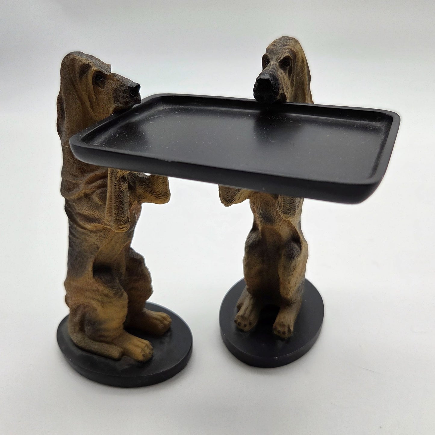 Sir Hawthorne Hound Dog Miniature Butler with Tray By Bombay Co.