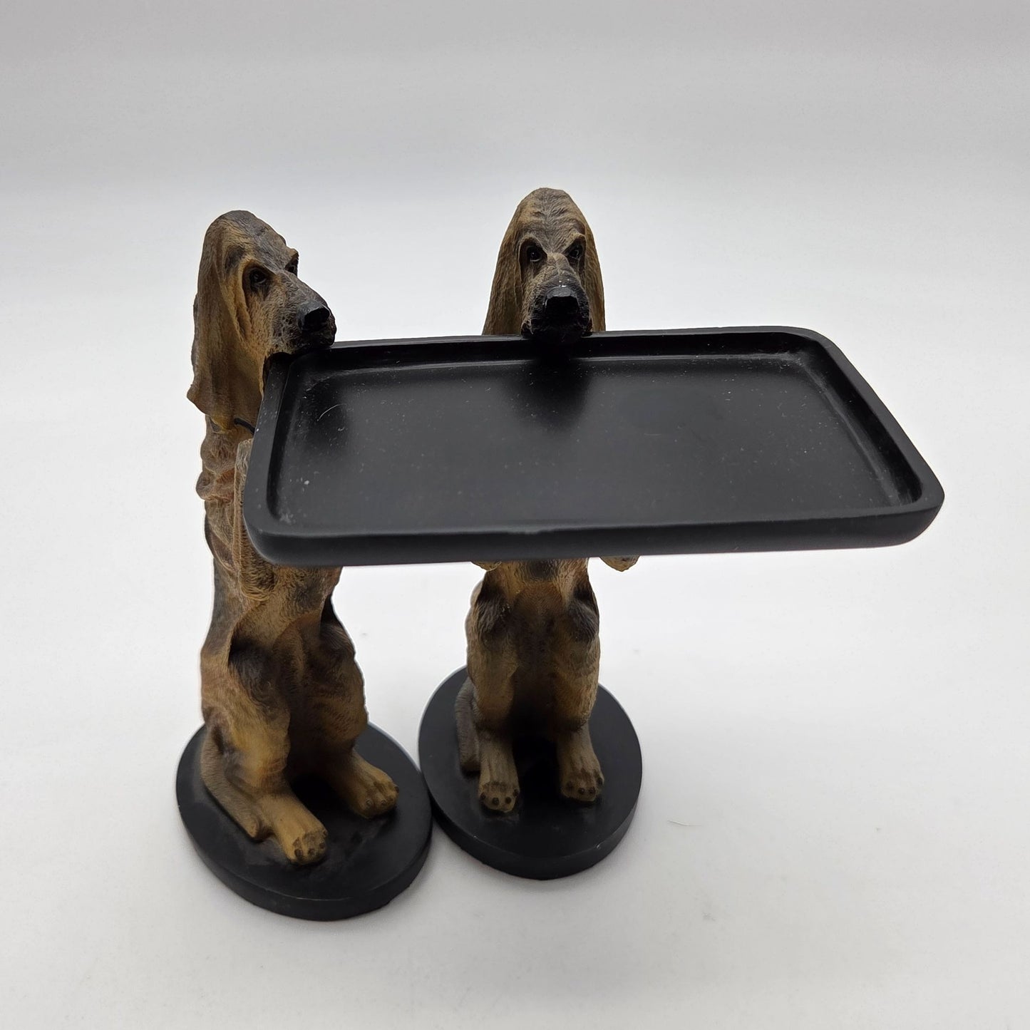 Sir Hawthorne Hound Dog Miniature Butler with Tray By Bombay Co.