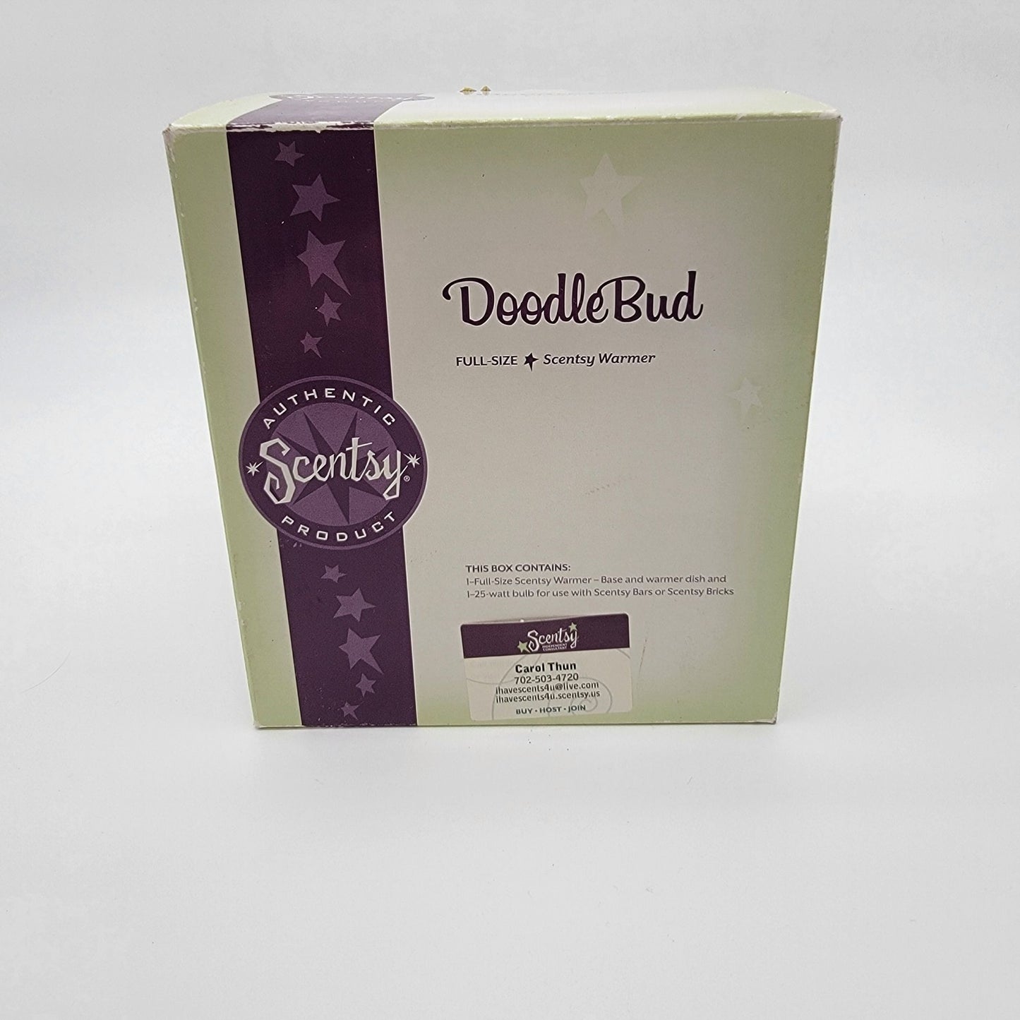 Retired Scentsy DoodleBud Wax Warmer