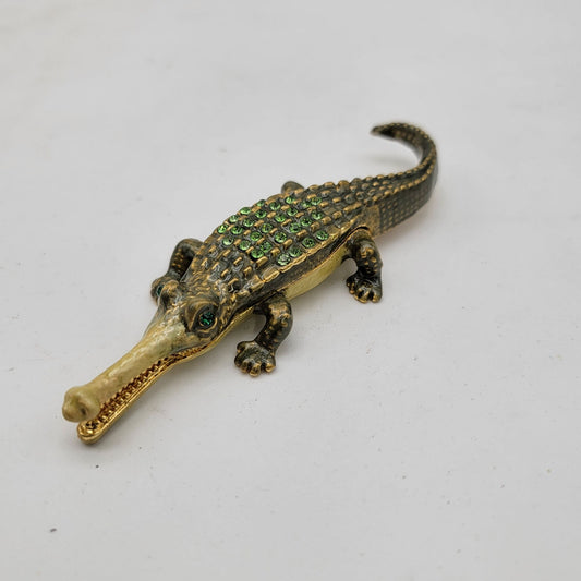 Object de Art Trinket Box #228 The Gharial Crocodile