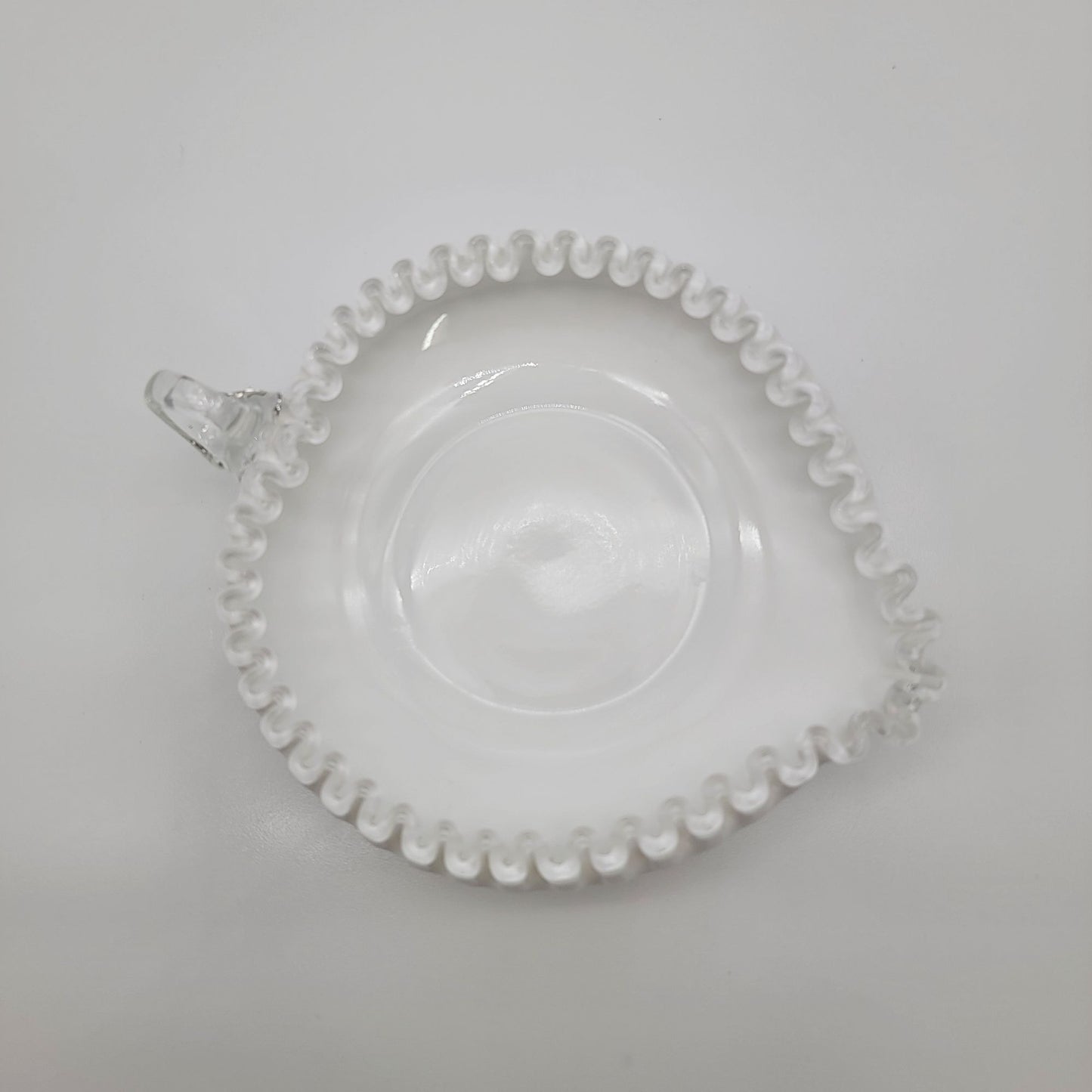 Fenton Silver Crest Heart Shaped Bon-Bon Candy Dish