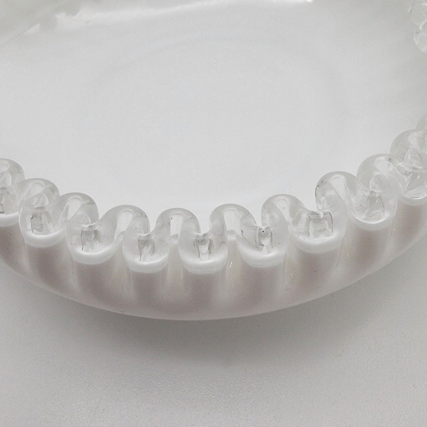 Fenton Silver Crest Heart Shaped Bon-Bon Candy Dish