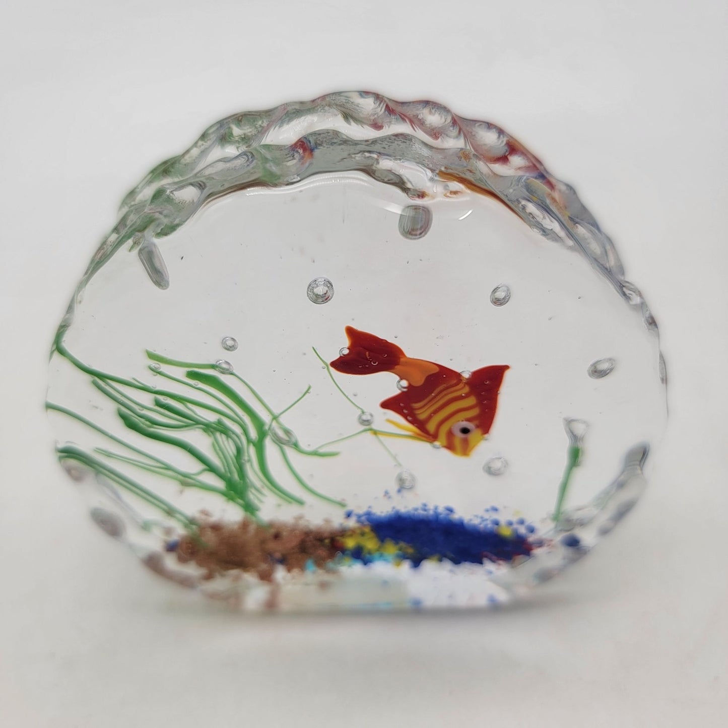 Murano Art Glass Aquarium Paperweight