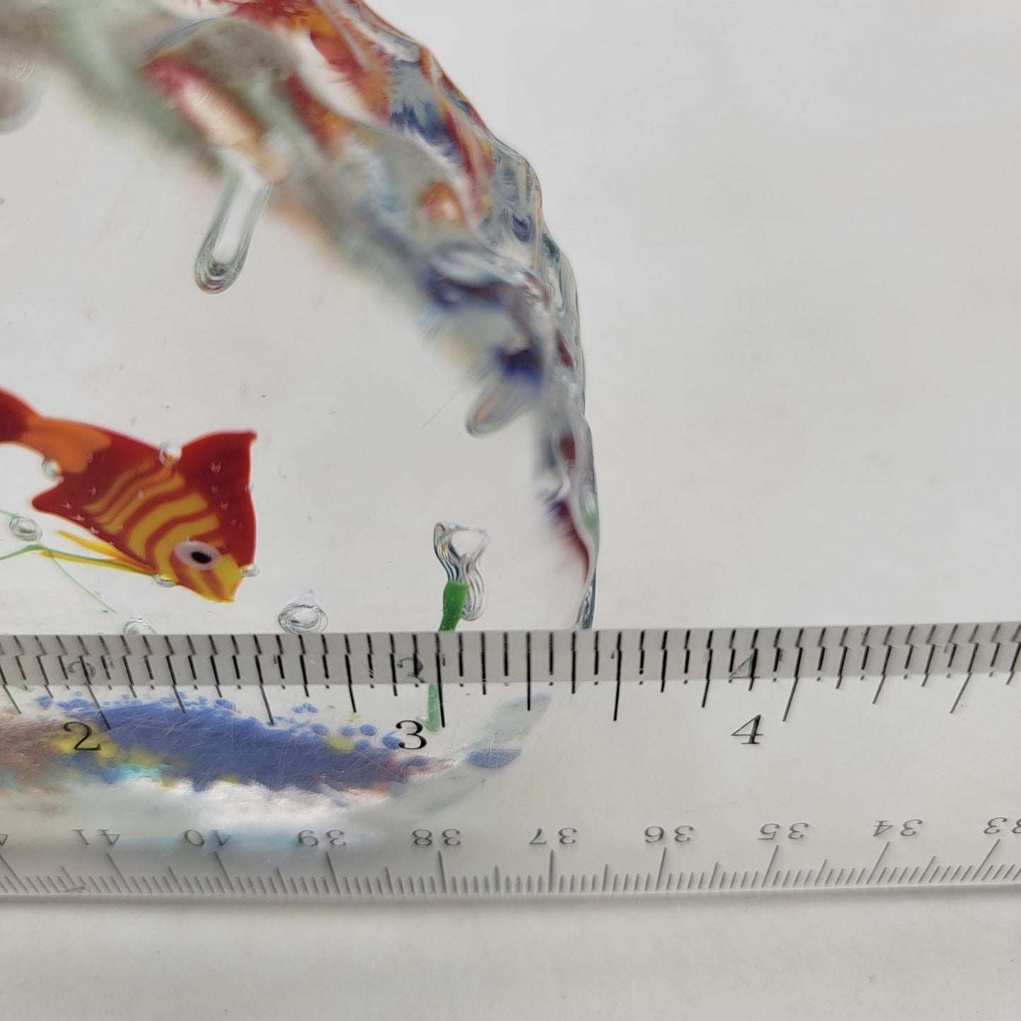Murano Art Glass Aquarium Paperweight