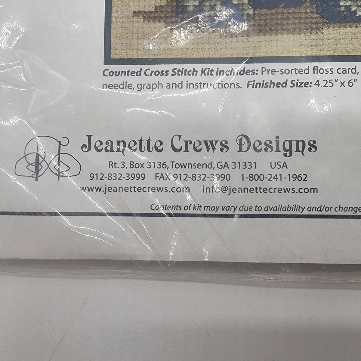 Vintage Jeanette Crews Designs My Way Cross-Stitch Kit Dog