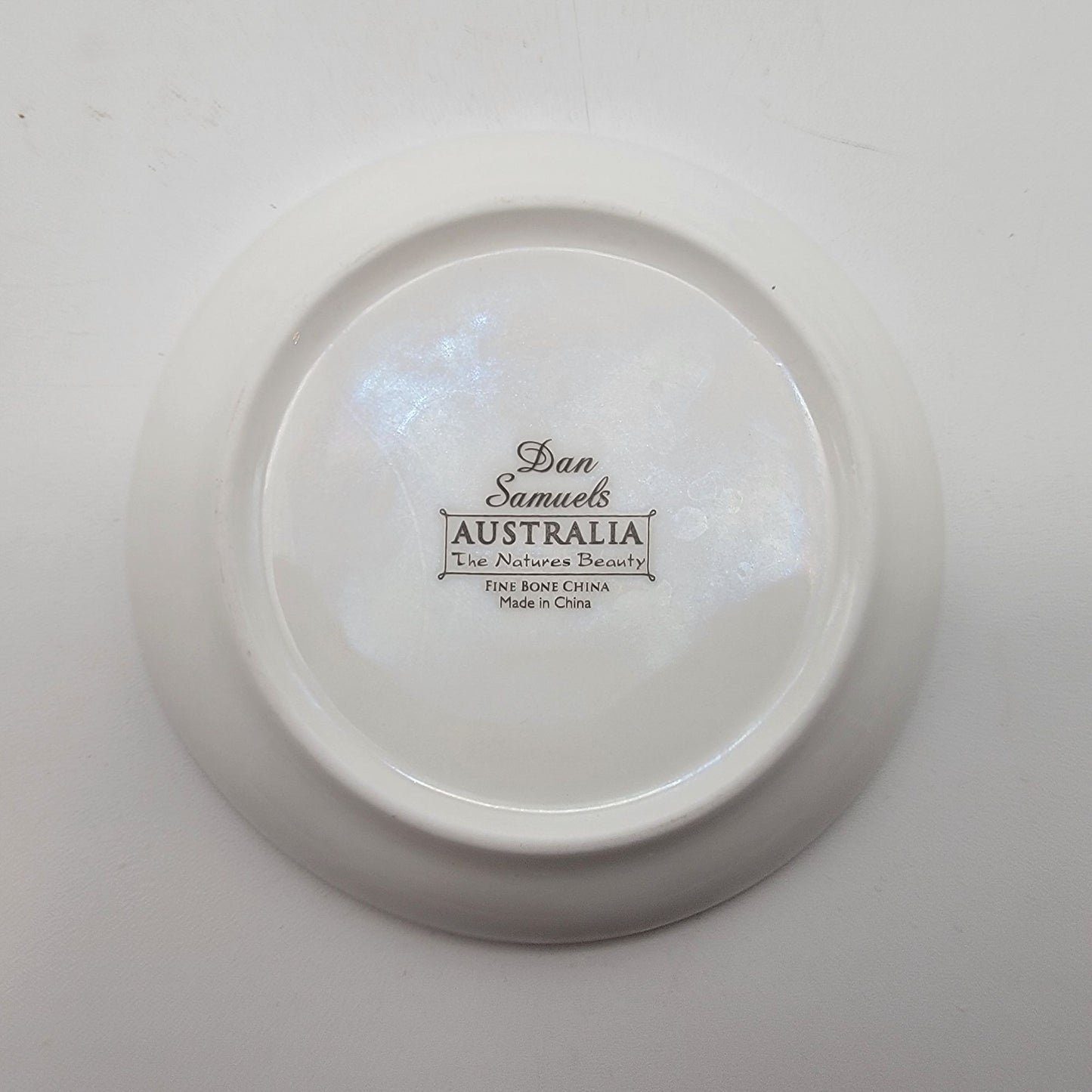 Dan Samuels Australia Blue Winged Kookaburra Bird Fine Bone China Trinket Dish