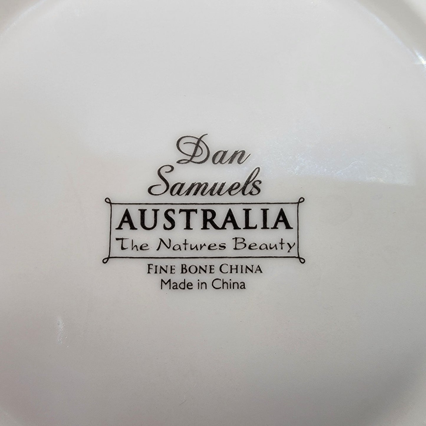 Dan Samuels Australia Blue Winged Kookaburra Bird Fine Bone China Trinket Dish