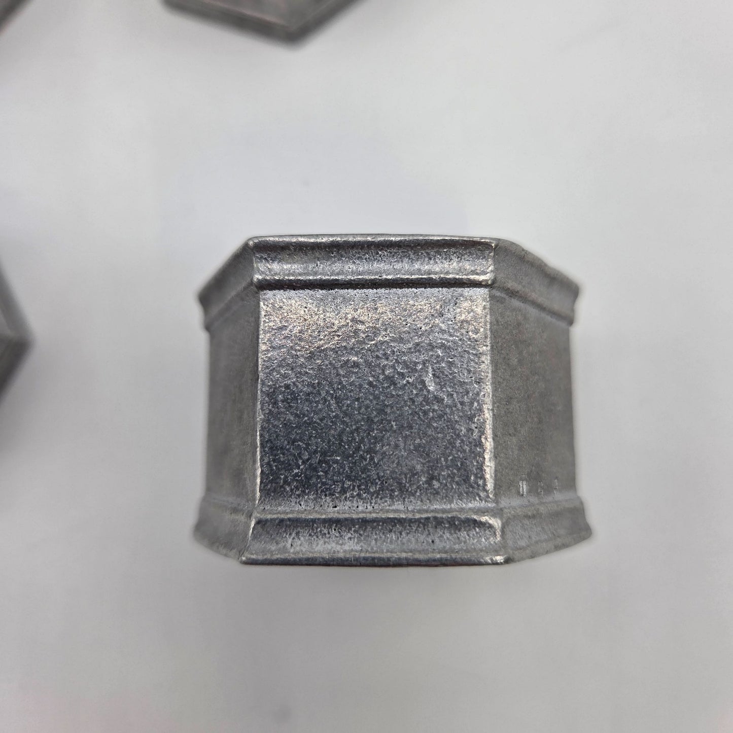 Wilton Armetale Hexagonal Pewter Napkin Rings Set Of 6