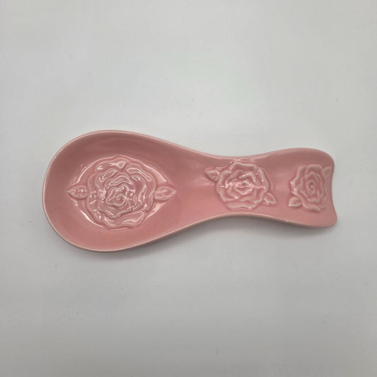 Potters Studio Pink Roses Spoon Rest