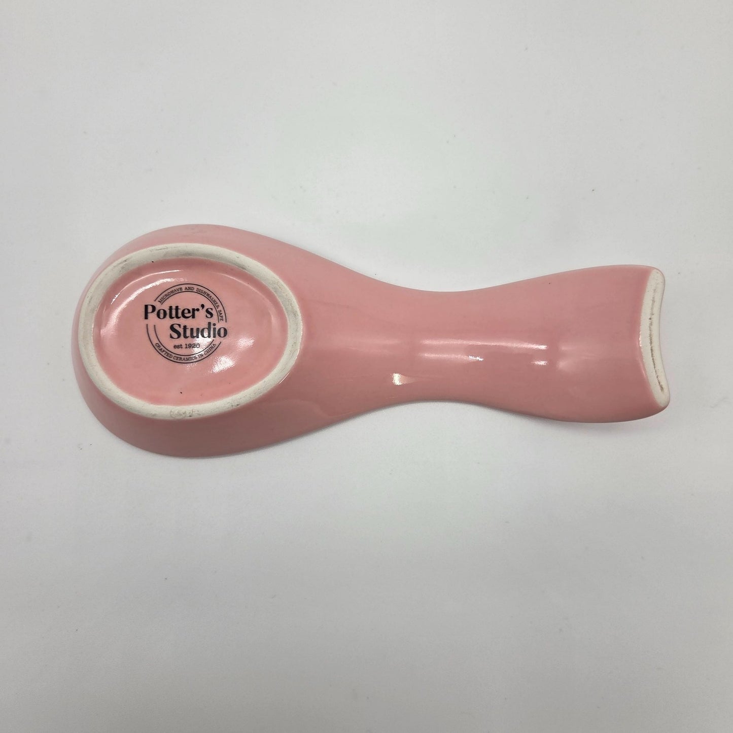 Potters Studio Pink Roses Spoon Rest