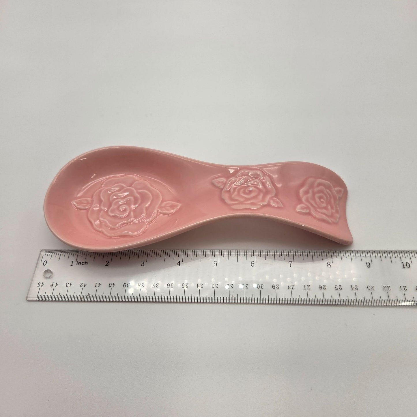 Potters Studio Pink Roses Spoon Rest