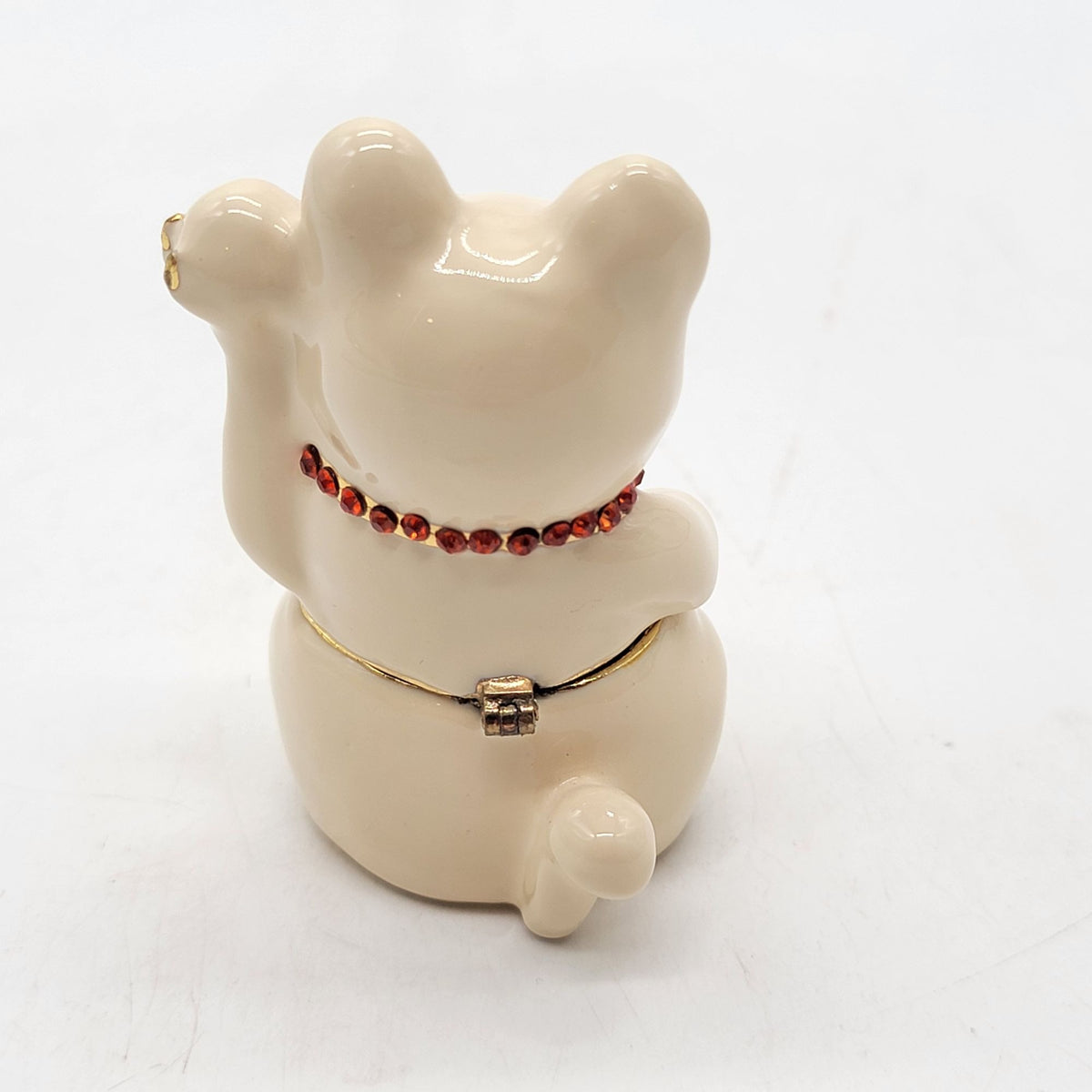 Objet D'Art Jingles Lucky Cat Trinket Box Artform No. 126