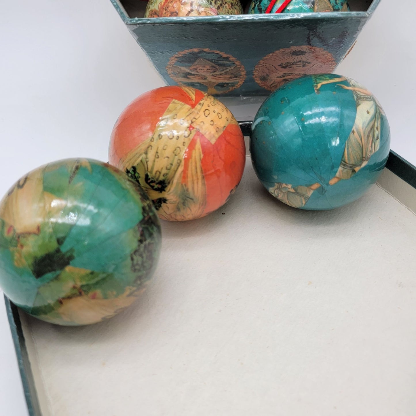 Vintage Ten Glorious Angels Christmas Ornaments Set