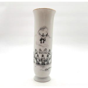 Vintage Robert Mayokok Vase Alaskan Inuit Blanket Toss Art